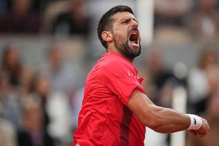 Thibault Camus/AP/dpa | Wehrte sich vergebens: Novak Djokovic war gegen Jannik Sinner machtlos.