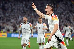 Federico Gambarini/dpa | Ein glücklicher München-Moment. Wirtz jubelt nach seinem EM-Premierentor. 
