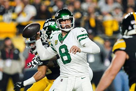 Matt Freed/AP/dpa | Trägt zukünftig das Gelb und Schwarz der Pittsburgh Steelers: Quarterback Aaron Rodgers. 
