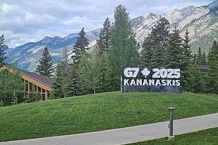 Sophia Weimer/dpa | Diesmal tagen die Staats- und Regierungschefs in den kanadischen Rocky Mountains.
