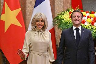 Nhac Nguyen/AFP Pool via AP/dpa | Das Umfeld des Präsidenten spricht von Herumalbern.