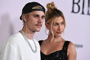 Jordan Strauss/Invision/AP/dpa | Justin und Hailey Bieber wurden im vorigen August Eltern eines Sohnes. (Archivbild) 