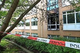 Bodo Marks/dpa | Die Polizei hat einen 72-jährigen Patienten wegen des Verdachts der Brandstiftung festgenommen.