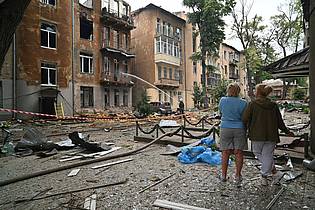 Michael Shtekel/AP/dpa | Die südukrainische Region Odessa ist immer wieder Ziel russischer Raketen- und Drohnenangriffe. (Archivbild)