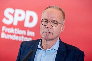 Michael Kappeler/dpa | SPD-Fraktionschef Matthias Miersch schließt Verhandlungen über eine Rückkehr zur Wehrpflicht in dieser Legislaturperiode aus. (Foto Archiv)