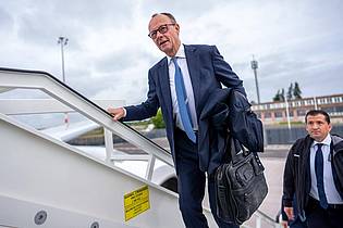 Michael Kappeler/dpa | Kanzler Merz reist nach Finnland. (Archivbild)