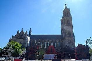 Klaus-Dietmar Gabbert/dpa | Der Dom in Magdeburg (Archivbild). 
