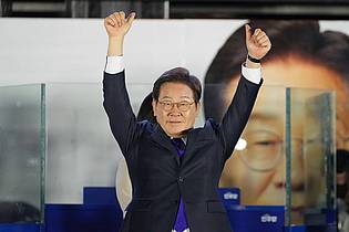 Lee Jin-man/AP/dpa | Die Südkoreaner haben mit Lee Jae Myung für einen Richtungswechsel gestimmt.
