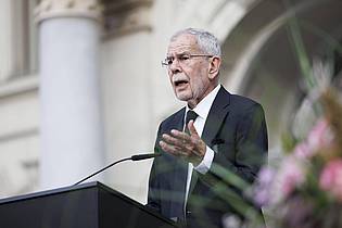 Erwin Scheriau/APA/dpa | Bundespräsident Alexander van der Bellen schaltet sich in die Waffen-Debatte ein.