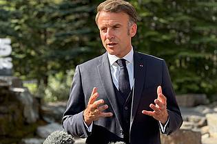 Ansgar Haase/dpa | Hofft auf einen Waffenstillstand zwischen dem Iran und Israel: Frankreichs Präsident Emmanuel Macron.