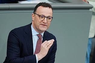 Kay Nietfeld/dpa | Unionsfraktionschef Spahn setzt auf frühzeitige Vorbereitungen, falls eine Wehrpflicht doch noch nötig wird.