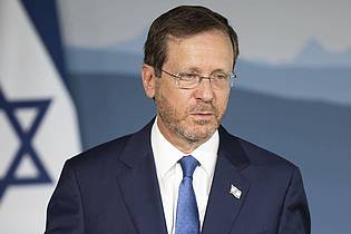 Peter Klaunzer/Keystone/dpa | «Wir fordern nicht, dass Amerika jetzt in den Krieg zieht» - sagt Israels Präsident Herzog. (Archivbild)
