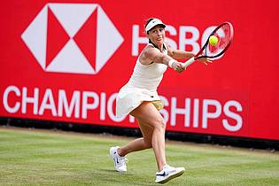 John Walton/PA Wire/dpa | Tatjana Maria überzeugte auch im Halbfinale in London.