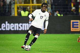 Christian Charisius/dpa | Nationalspieler Yann Bisseck steht im Kader von Inter Mailand.