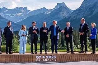 Michael Kappeler/dpa-Pool/dpa | Sieben gemeinsame Erklärungen, aber kein großes Kommuniqué: Das ist die Bilanz des diesjährigen G7-Gipfels.
