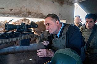 Ariel Hermoni/Verteidigungsministerium/dpa | Es vergeht kaum ein Tag ohne martialische Drohungen von Katz. (Archivbild)