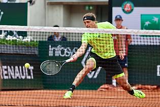 Frank Molter/dpa | Alexander Zverev hatte zum Auftakt der French Open keine Mühe.