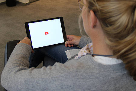 Youtube auf Tablet