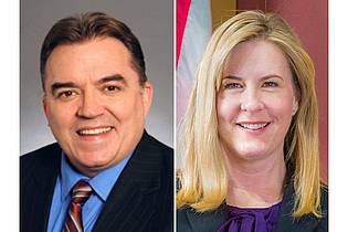 Uncredited/Minnesota Legislature/AP/dpa | Melissa Hortman wurde getötet. Ihr Parteikollege John Hoffman wurde schwer verletzt. 