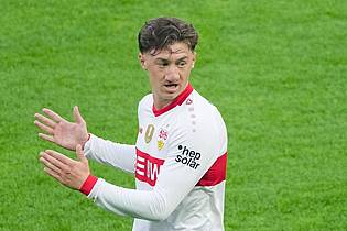 Sören Stache/dpa | Fällt für das Final Four der Nations League aus: Stuttgarts Angelo Stiller.