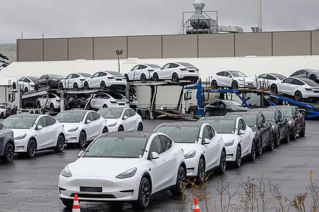 Patrick Pleul/dpa | Tesla will als Robotaxis nach bisherigen Angaben zunächst handelsübliche Fahrzeuge des Typs Model Y einsetzen. (Archivbild)