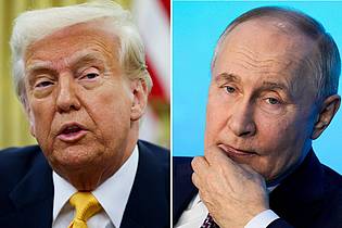 Pavel Bednyakov/AP/Pool via AP/dpa | Trump hat mit Putin über das umstrittene iranische Atomprogramm gesprochen - und bringt dessen Einmischung in die Gespräche darüber ins Spiel. (Illustration)