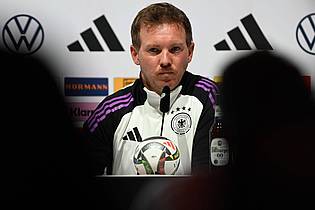 Federico Gambarini/dpa | Bundestrainer Nagelsmann spricht vor dem Final Four