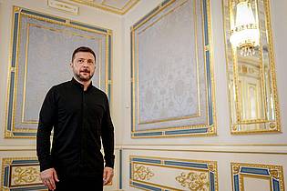 Kay Nietfeld/dpa | Der ukrainische Präsident Wolodymyr Selenskyj fordert schärfere Sanktionen gegen Russland. (Archivbild)