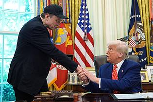Evan Vucci/AP/dpa | Beim Abschied im Weißen Haus zollten sich Trump und Musk noch gegenseitigen Respekt. (Archivbild)