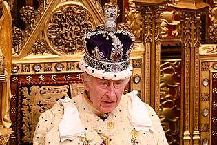 Leon Neal/PA Wire/dpa | Zu den Aufgaben des britischen Monarchen gehört die Eröffnung des britischen Parlaments mit der sogenannten King`s Speech - auch in Kanada soll Charles die Regierungserklärung dieses Mal verlesen. (Archivfoto)