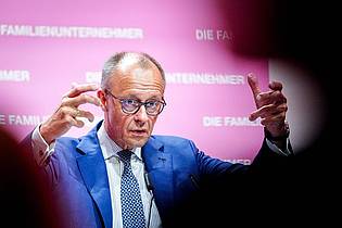 Kay Nietfeld/dpa | Merz sprach auf einer Tagung von Familienunternehmern.