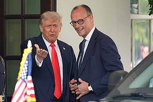 Alex Brandon/AP/dpa | Für Merz ist der erste Besuch im Weißen Haus als Bundeskanzler.