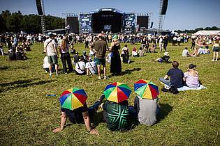 Moritz Frankenberg/dpa | Beim Hurricane-Festival war es teilweise sehr heiß.  
