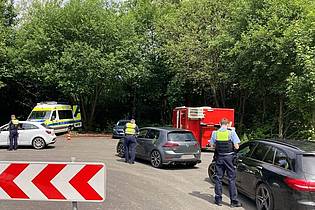 Foto: Kontrollstelle der Polizei in Lemgo am 16.06.2025
