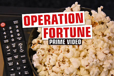 Popcorn-Motiv mit dem Schriftzug Operation Fortune