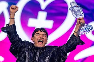Jens Büttner/dpa | JJ aus Österreich gewann den ESC 2025 - ein Event mit Rekord-Reichweite.