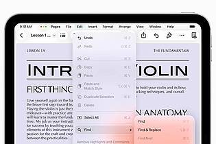 Apple Inc./dpa-tmn | Mit einer Menü-Leiste wird das iPad ein Stück mehr zu eine Art Mac mit Touchscreen.