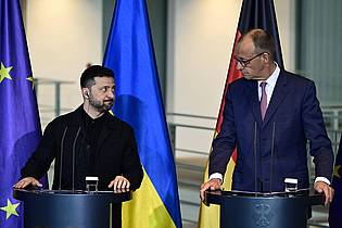 Fabian Sommer/dpa | Deutschland sagte der Ukraine Unterstützung bei der Produktion weitreichender Raketen zu. 