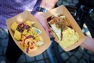Christoph Schmidt/dpa | Die Anbieter wollen zeigen, wie vielfältig Maultaschen sind. 