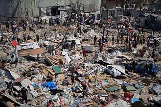Abdel Kareem Hana/AP/dpa | Die Lage im Gazastreifen ist katastrophal: Eine Mehrheit der EU-Staaten sprach sich zuletzt für einen härteren Kurs gegen Israel aus. (Archivbild)