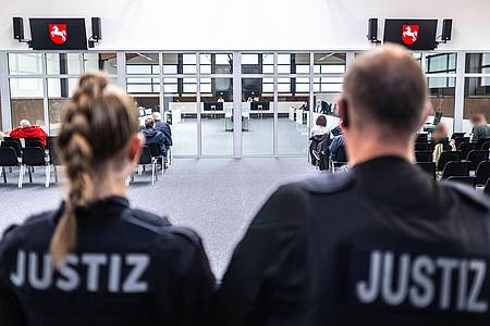 Sina Schuldt/dpa POOL/dpa | Der neue Gerichtssaal ist rund 800 Quadratmeter groß.