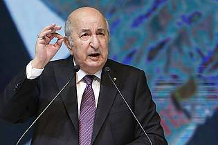STR/AP/dpa | Algeriens Präsident Abdelmadjid Tebboune reagierte betroffen.