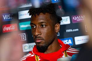 Sven Hoppe/dpa | Kingsley Coman will beim FC Bayern bleiben.