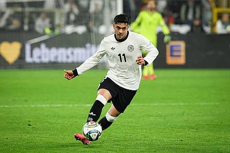 Christian Charisius/dpa | Nadien Amiri, hier im Einsatz gegen Italien, ist verletzt abgereist.