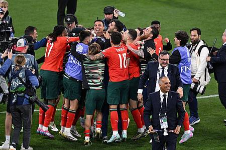 Sven Hoppe/dpa | Jubel: Portugal ist nun Rekordsieger.