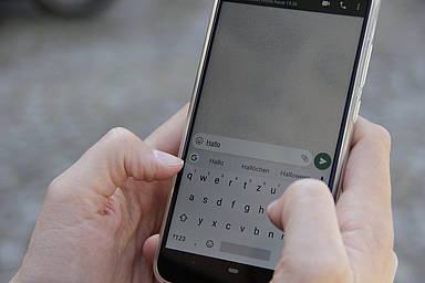Nachricht per WhatsApp