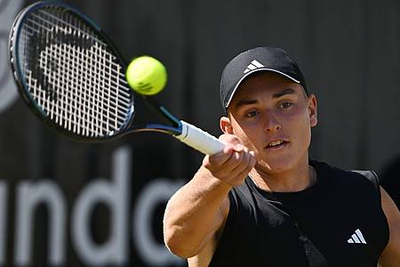 Marijan Murat/dpa | Justin Engel ist eine der Zukunftshoffnungen im deutschen Herren-Tennis.