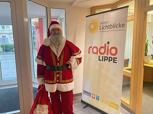 Nikolai Klassen aus Lemgo als Weihnachtsmann