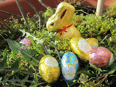 Osterhase und Eier