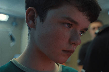 Owen Cooper als Jamie Miller in Adolescence auf Netflix.